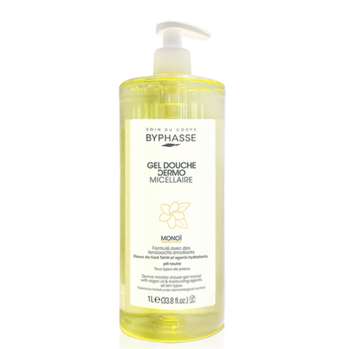 BYPHASSE GEL DOUCHE DERMO MICELLAIRE MONOI 1L